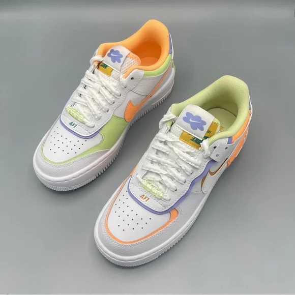 Nike AIR FORCE 1 SHADOW CASUAL SHOES MULTI-COLOR/ WHITE/WOMEN - Picture 4 of 16